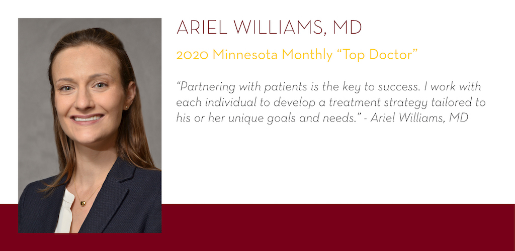 Ariel Williams, MD, 2020 Minnesota Monthly Top Doctor